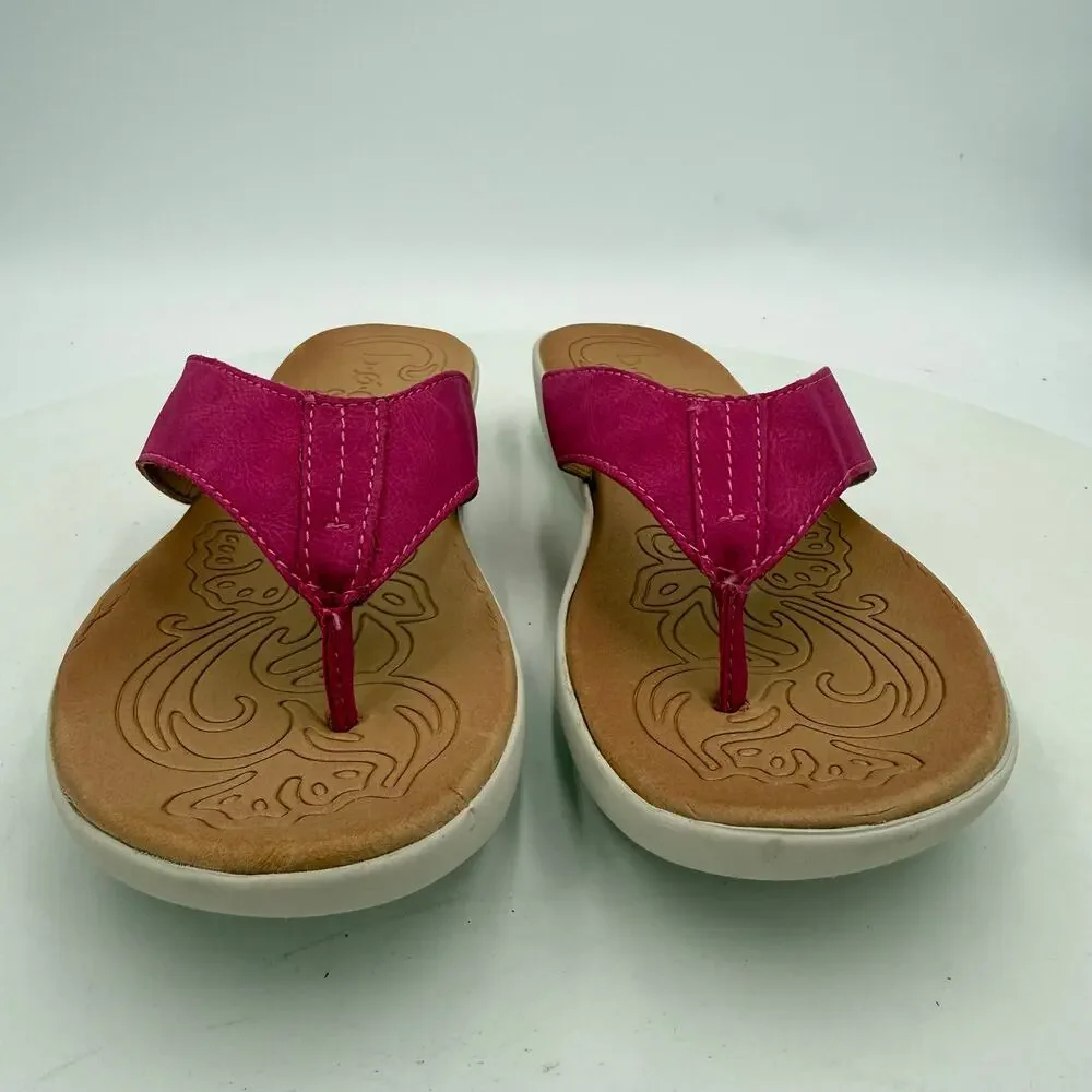 BOC By Born Aimee Thong Pink Sandal Size 7
